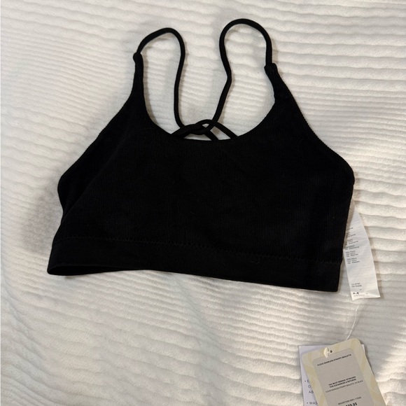 Fabletics Black Ribbed Bra - Picture 4 of 4